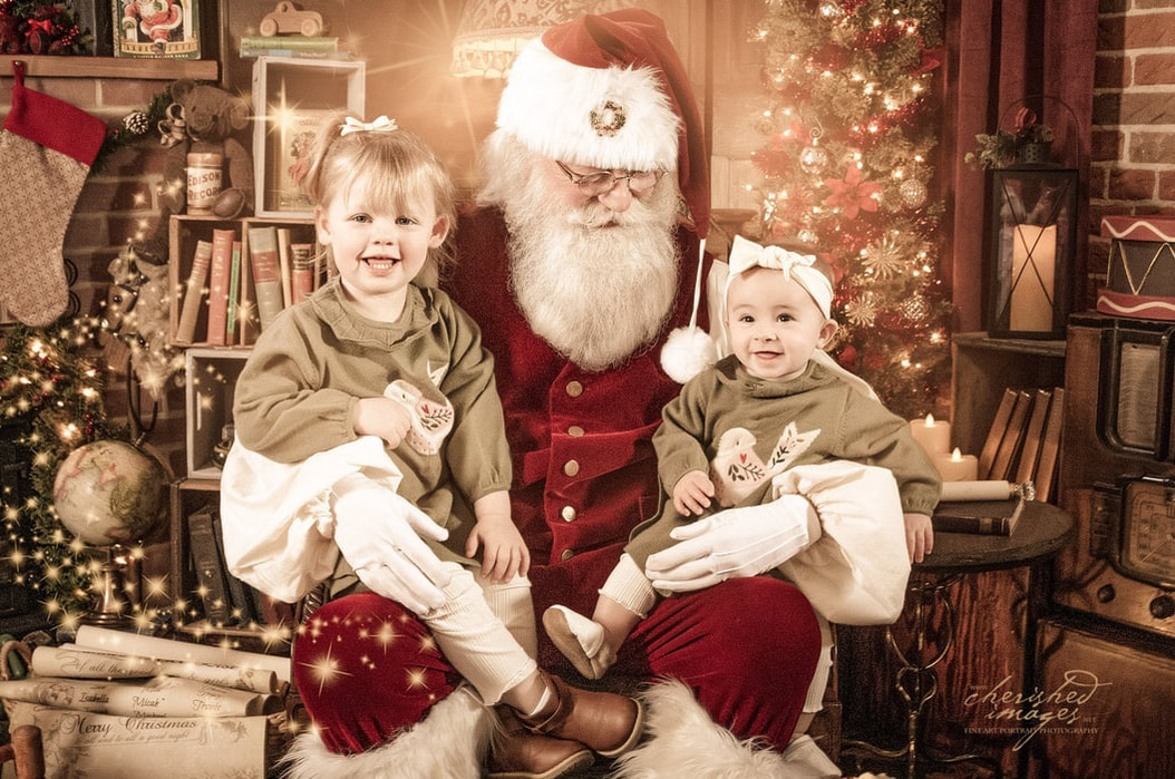 Sleeping Newborn Photo with Santa